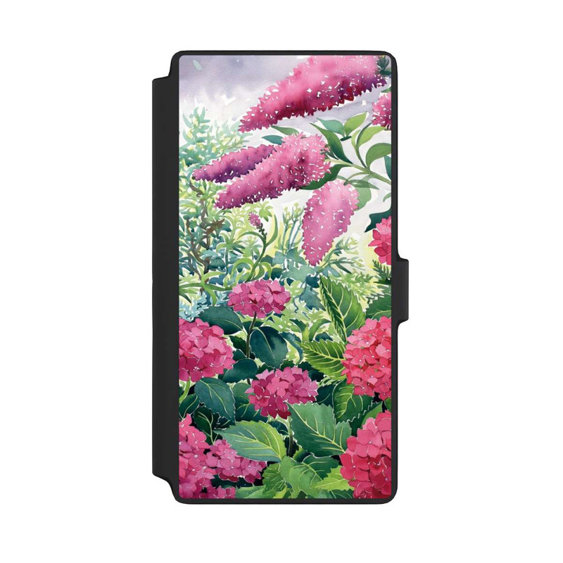 Galaxy S22 Ultra NIVOflip Garden Hydrangeas and Buddleia by Christopher Ryland