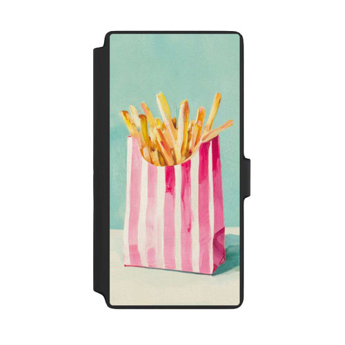 Samsung Galaxy S22 Ultra NIVOflip Retro Pommes Blau Watercolor
