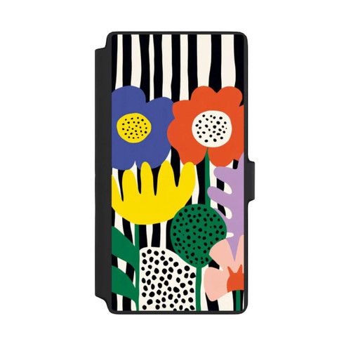 Samsung Galaxy S22 Ultra NIVOflip Flowers Striped Background