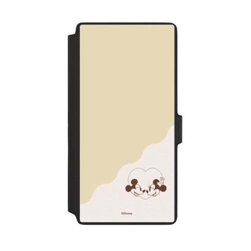 Samsung Galaxy S22 Ultra NIVOflip Mickey and Minnie Love Heart Beige