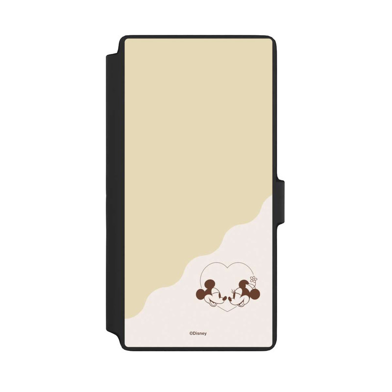 Galaxy S22 Ultra NIVOflip Mickey and Minnie Love Heart Beige
