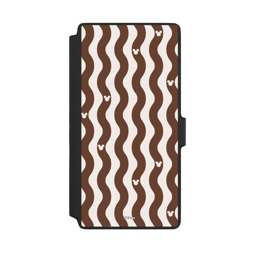 Samsung Galaxy S22 Ultra NIVOflip Mickey Mouse Brown Pattern Waves