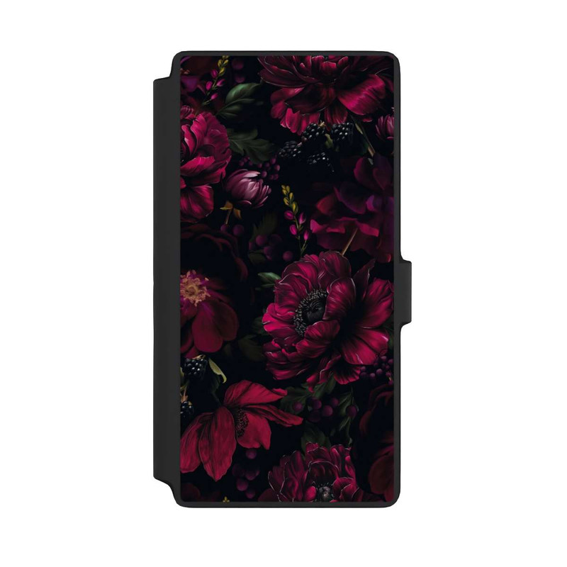 Galaxy S22 Ultra NIVOflip Dunkle Rote Blumen Liebe