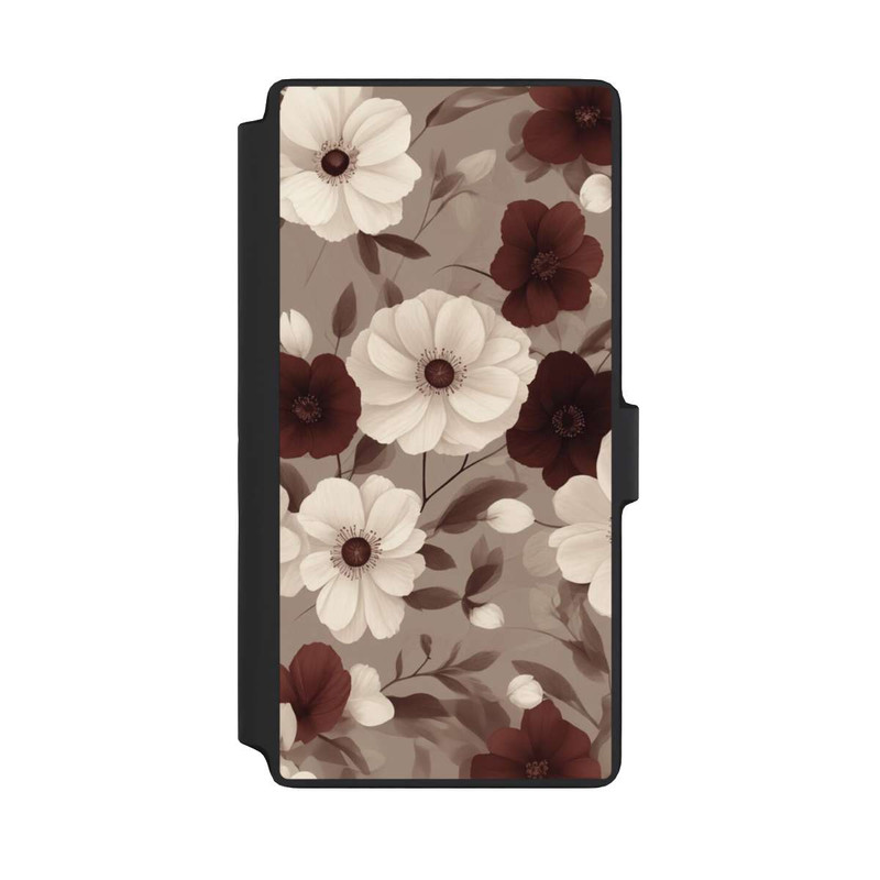 Galaxy S22 Ultra NIVOflip Negative Flower Bordeaux White with AI