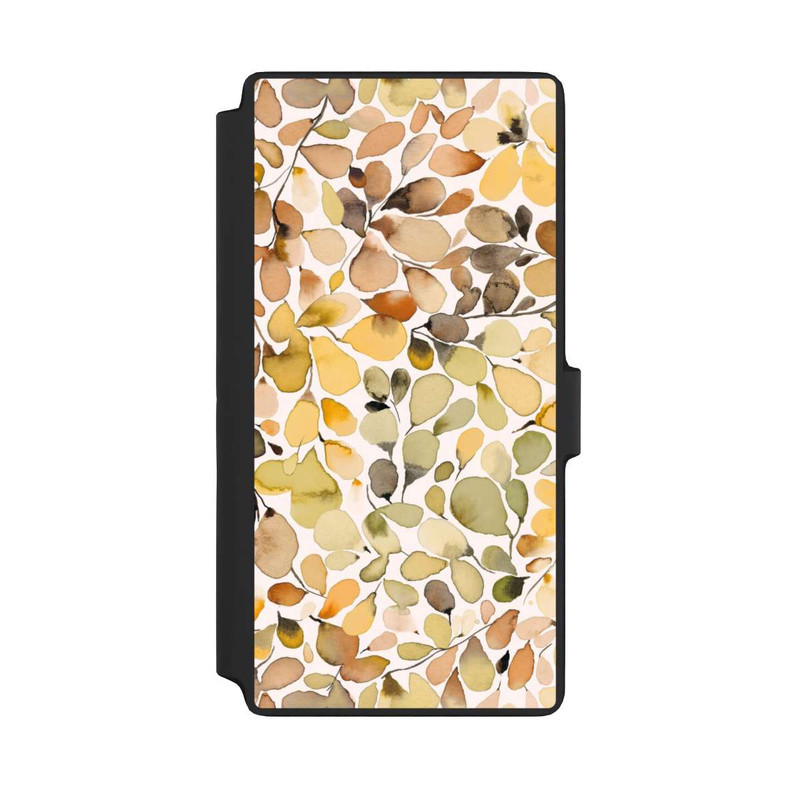 Galaxy S22 Ultra NIVOflip Eucalyptus Watercolor Leaves Brown Autumn