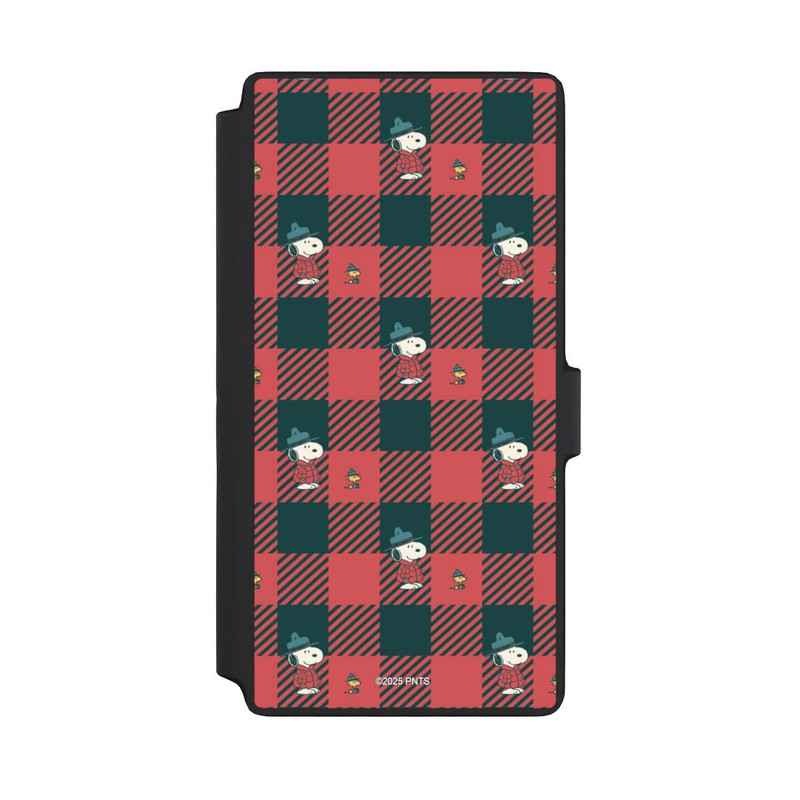 Galaxy S22 Ultra NIVOflip Peanuts Red Tartan Pattern