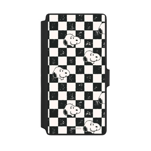 Samsung Galaxy S22 Ultra NIVOflip Snoopy Heads Checked Pattern