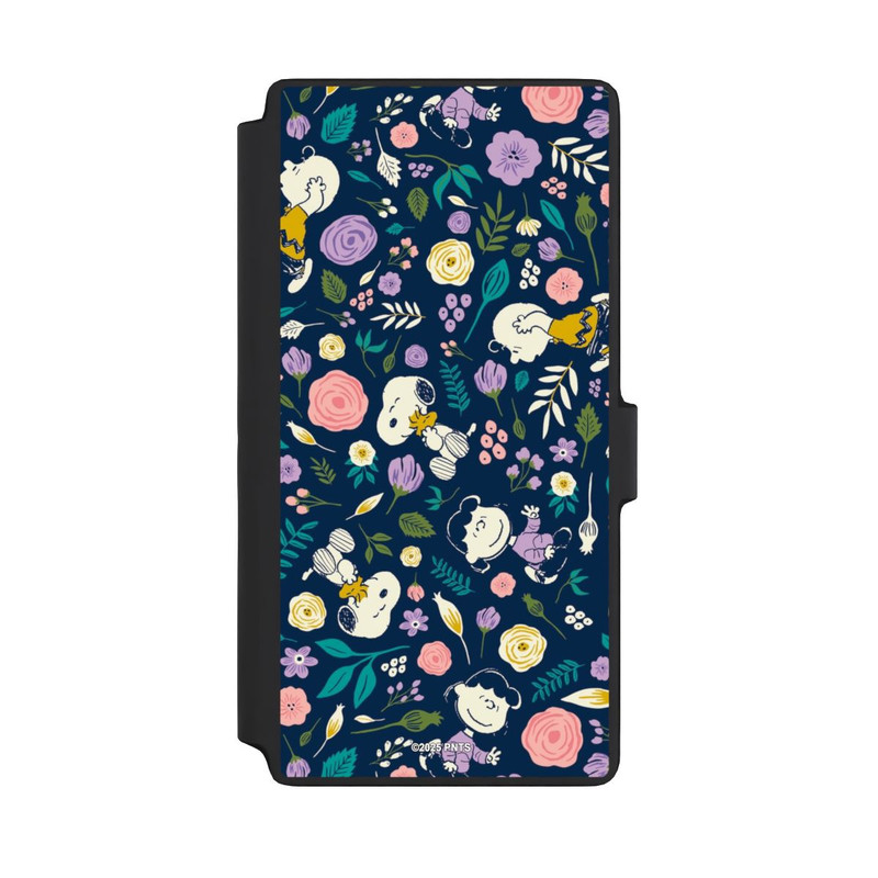 Galaxy S22 Ultra NIVOflip Peanuts Dark Flower Pattern