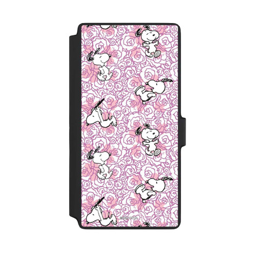 Samsung Galaxy S22 Ultra NIVOflip Peanuts Pink Roses Pattern