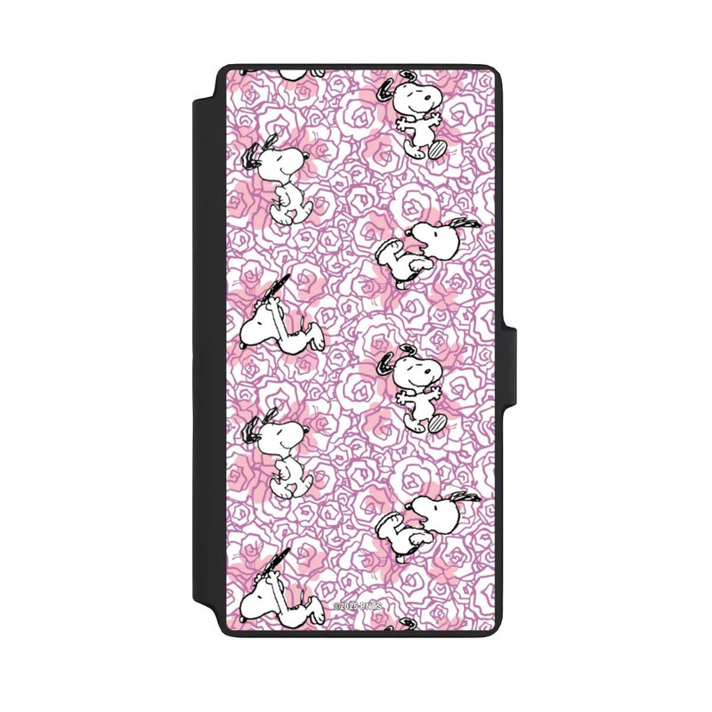 Galaxy S22 Ultra NIVOflip Peanuts Pink Roses Pattern