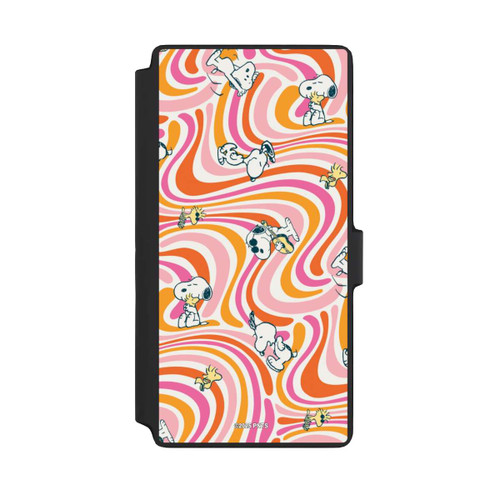 Samsung Galaxy S22 Ultra NIVOflip Peanuts Hippie Pattern Orange