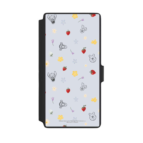 Samsung Galaxy S22 Ultra NIVOflip Winnie Puuh und Freunde Erdbeer Muster Blau