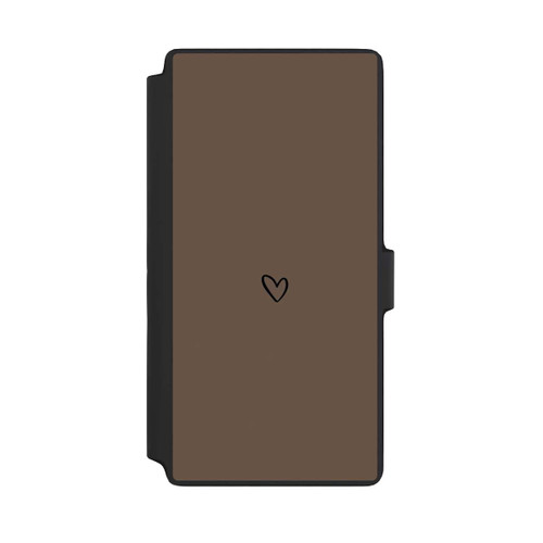 Samsung Galaxy S22 Ultra NIVOflip Herz Minimalistisch Braun