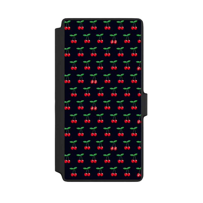 Galaxy S22 Ultra NIVOflip Cerises Sur Fond Noir