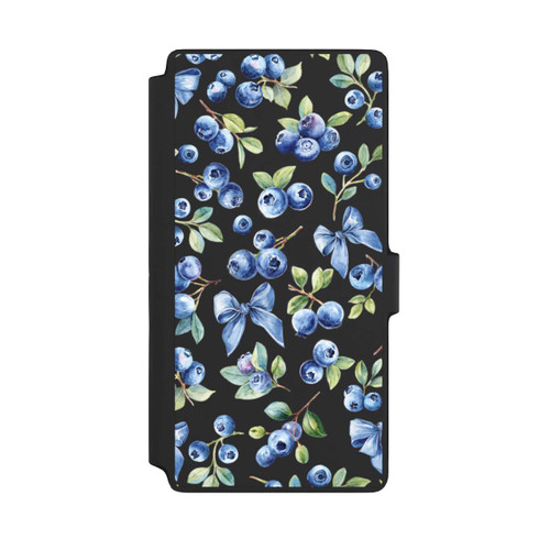 Samsung Galaxy S22 Ultra NIVOflip Blaubeere Schleifen Transparent mit KI