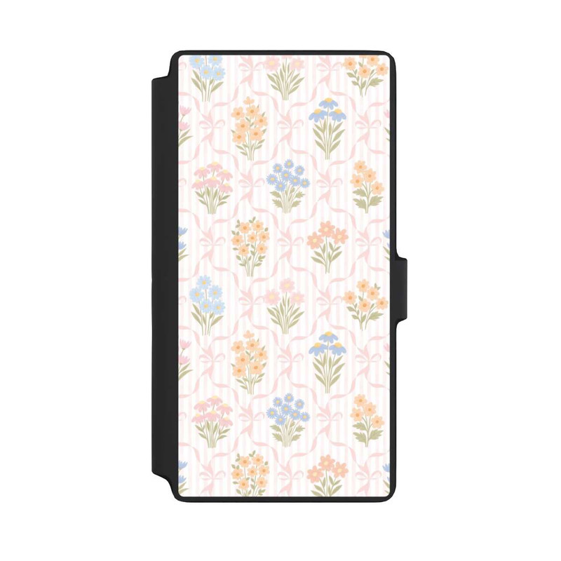 Galaxy S22 Ultra NIVOflip Vintage Frühlingsblumenstrauß im Cottagecore Stil