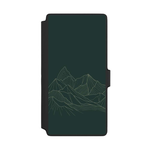 Samsung Galaxy S22 Ultra NIVOflip Berg Line Art Grün