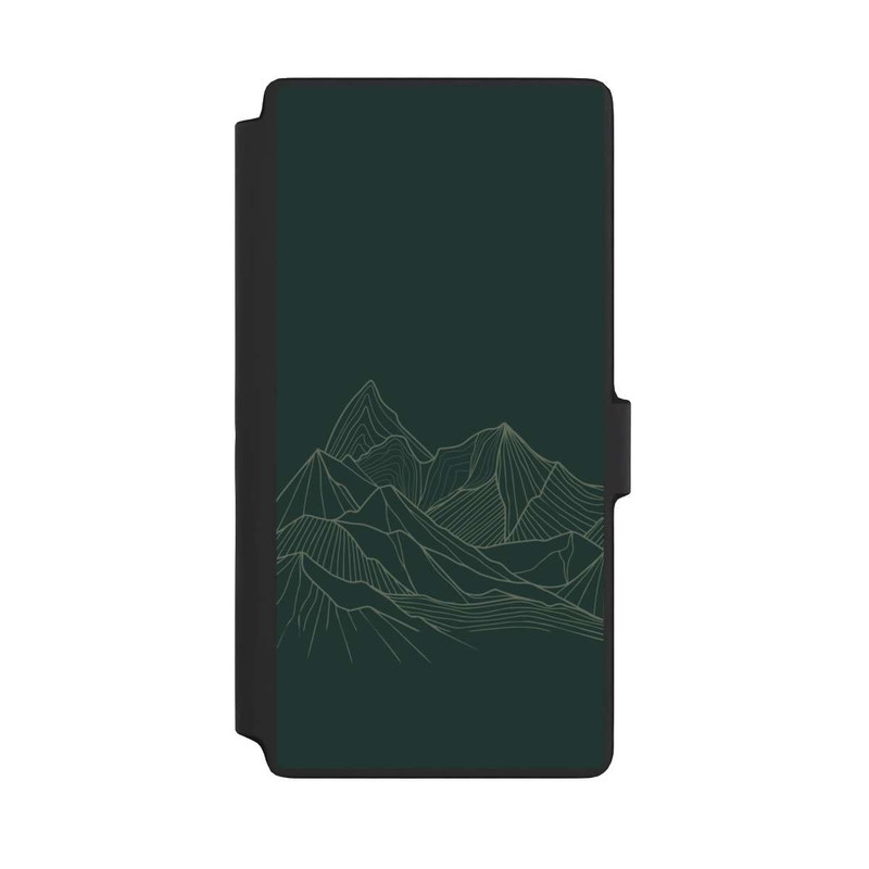 Galaxy S22 Ultra NIVOflip Dessin Au Trait De Montagne Vert