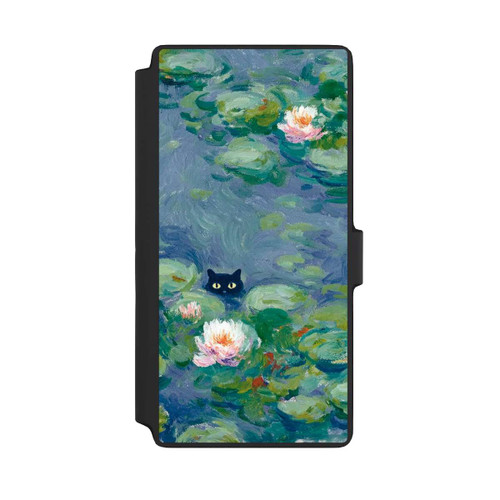 Samsung Galaxy S22 Ultra NIVOflip Katze im Teich Gemälde