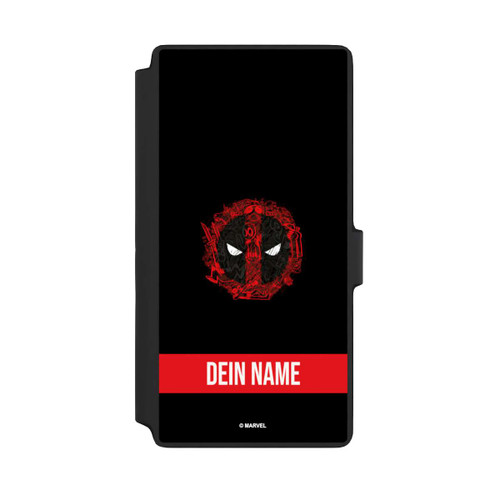 Samsung Galaxy S22 Ultra NIVOflip Deadpool Logo Personalisierbar