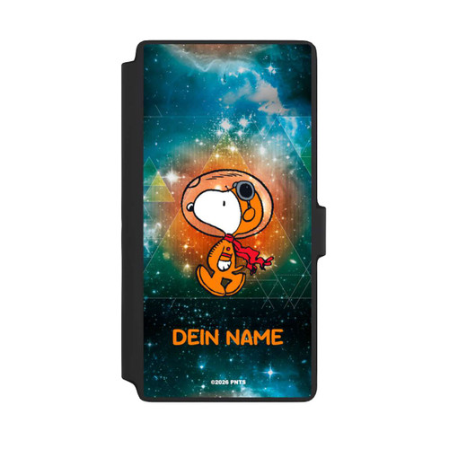 Samsung Galaxy S22 Ultra NIVOflip Snoopy Voyageur de l'espace Personnalisable