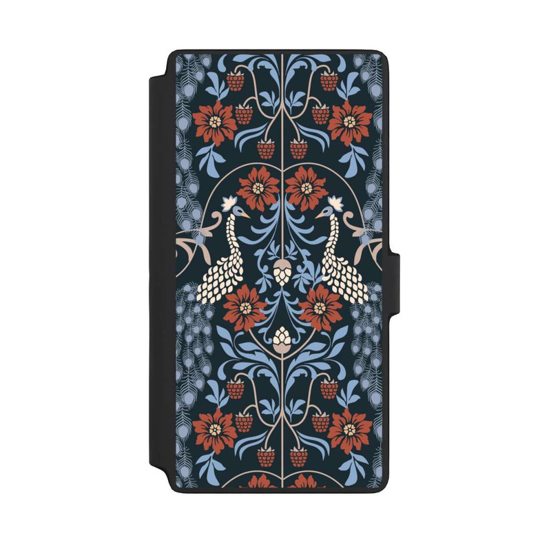 Galaxy S22 Ultra NIVOflip Vintage Peacock Garden Arts and Crafts Floral Dark