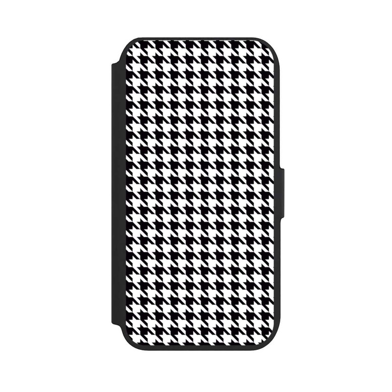iPhone SE 2022 NIVOflip Houndstooth black-white