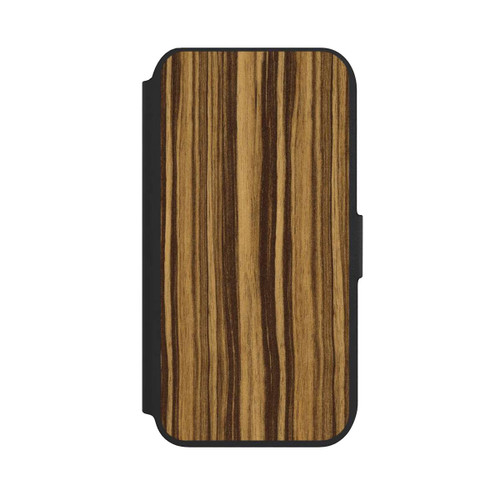 Apple iPhone SE (2022) NIVOflip Look Bois d'Ébène Macassar Clair