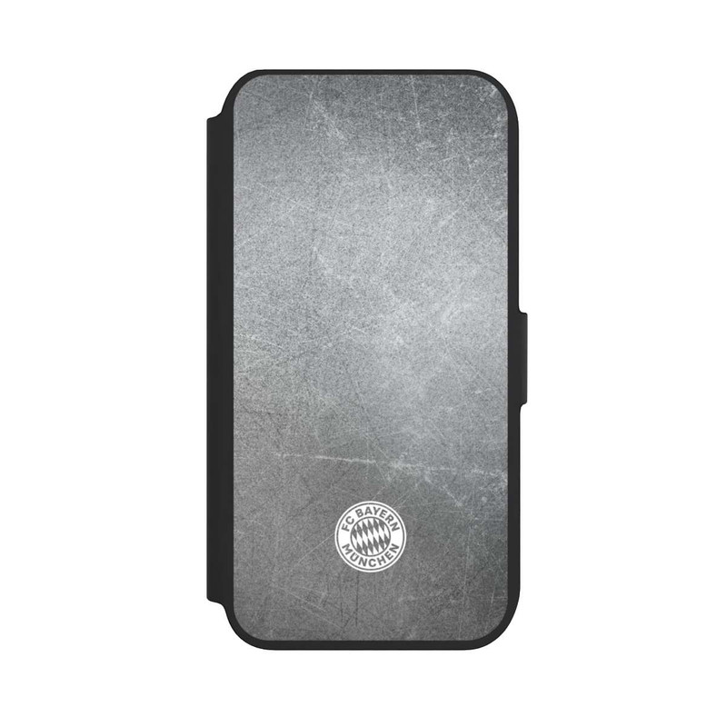 iPhone SE 2022 NIVOflip Classic FCB Logo Small - White on Metal Look