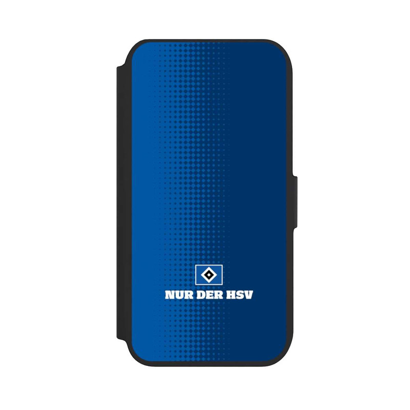 iPhone SE 2022 NIVOflip Nur der HSV - Rautenraster Blau
