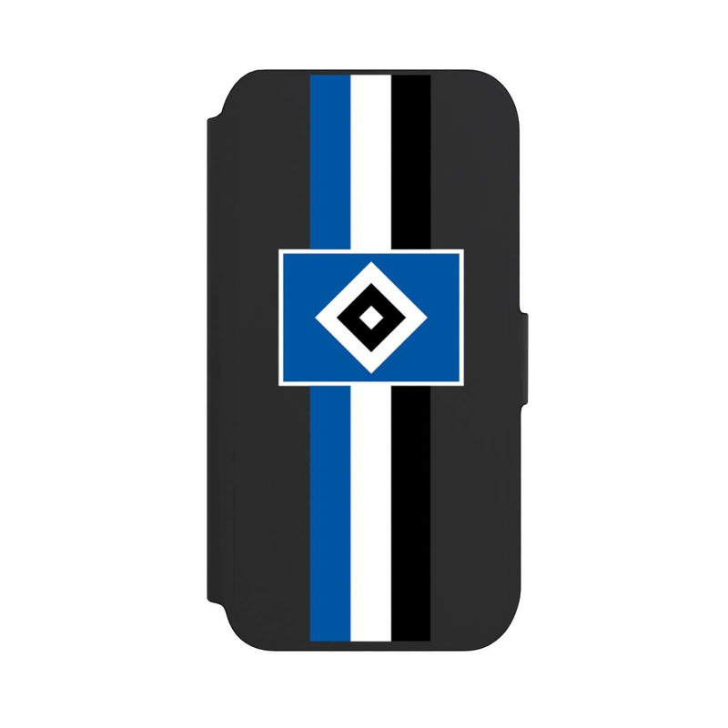 iPhone SE 2022 NIVOflip HSV Streifen - Blau-Weiß-Schwarz - ohne Hintergrund