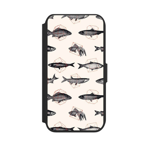 Apple iPhone SE (2022) NIVOflip Fische in Geometrie