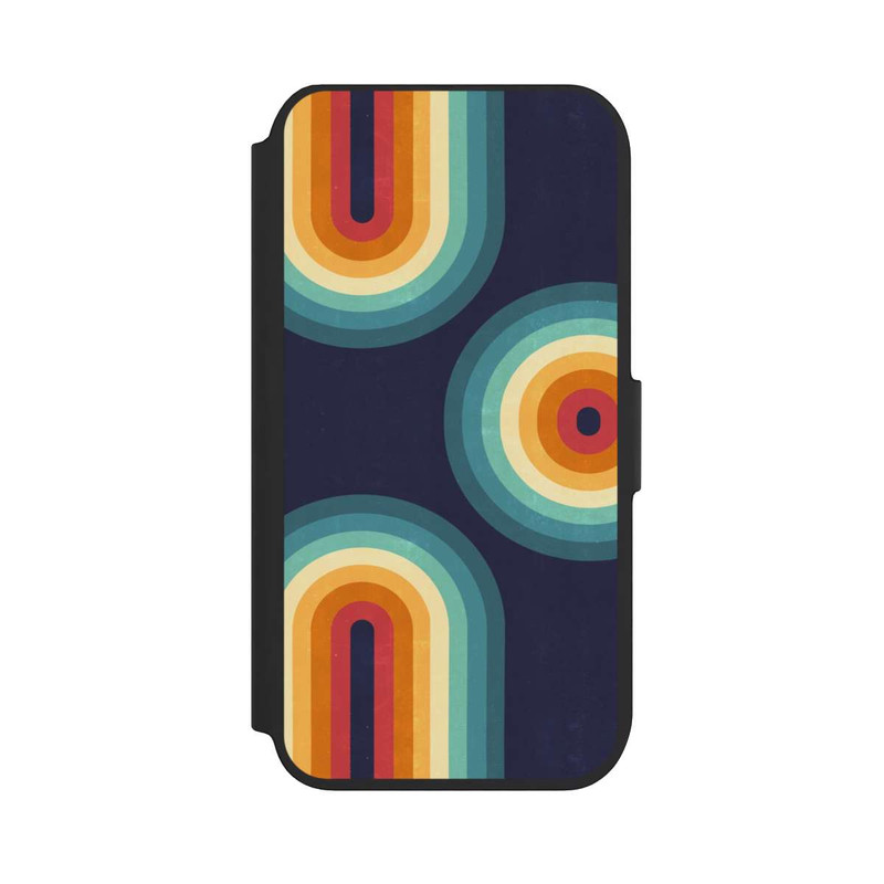 iPhone SE 2022 NIVOflip Double Rainbow on Blue
