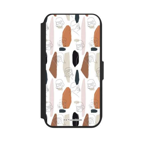 Apple iPhone SE (2022) NIVOflip Dunkle Seite Line Art