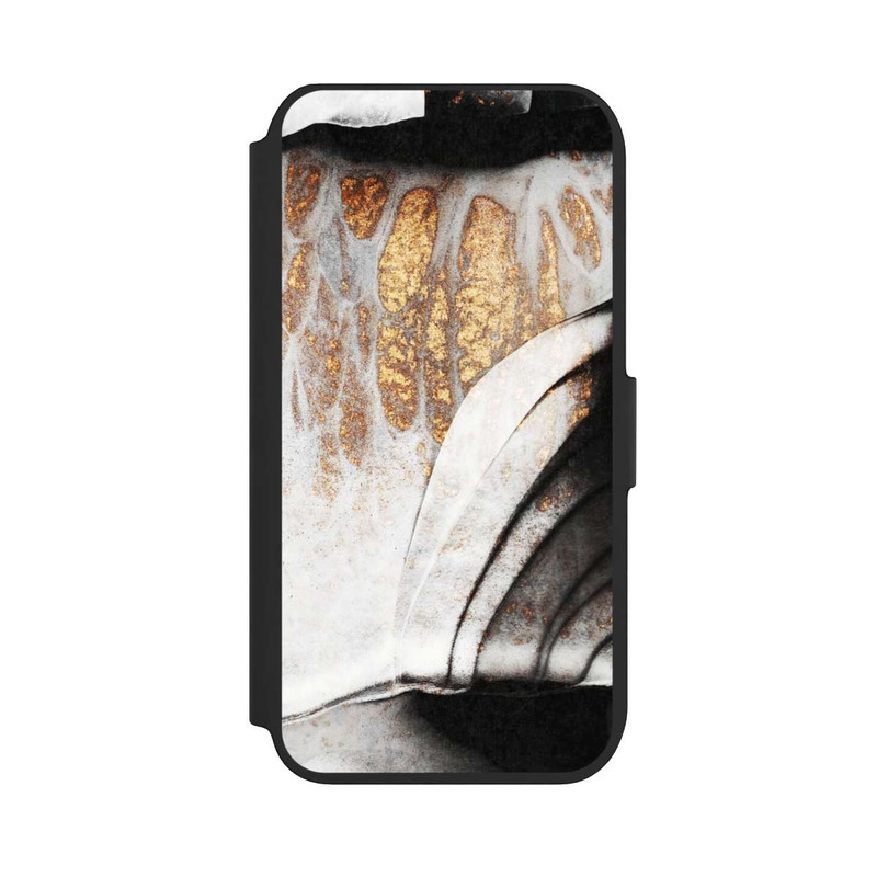 iPhone SE 2022 NIVOflip Schwarze und goldene Adern