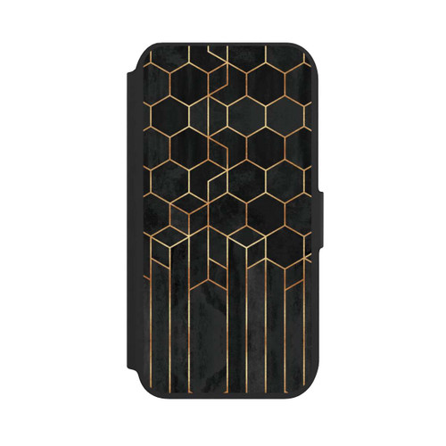 Apple iPhone SE (2022) NIVOflip Schwarze Sechsecke