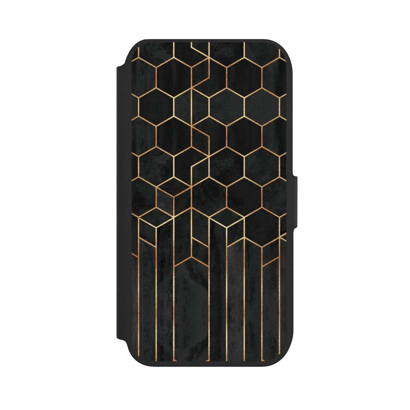 iPhone SE 2022 NIVOflip Schwarze Sechsecke