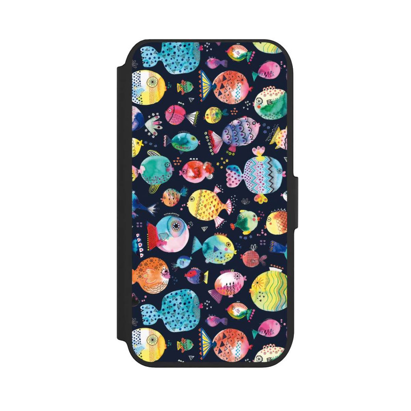 iPhone SE 2022 NIVOflip Strandkugelfische Kinder Marineblau