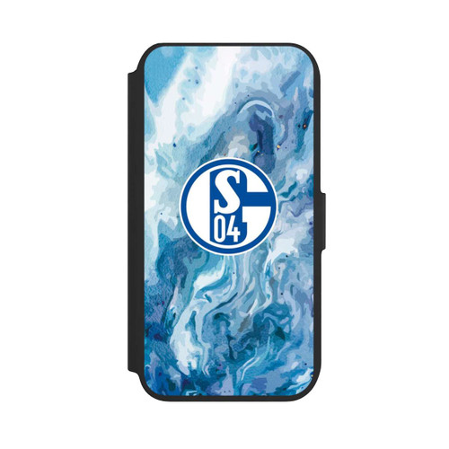 Apple iPhone SE (2022) NIVOflip Schalke 04 Flüssig Blau
