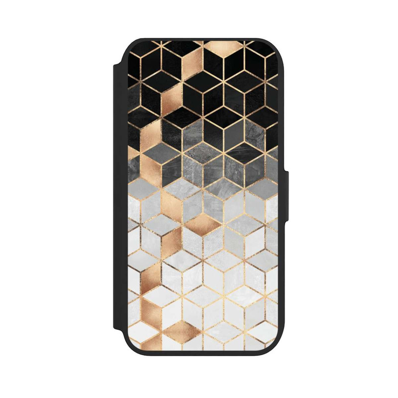 iPhone SE 2022 NIVOflip Würfel dunkel und gold
