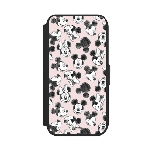 Apple iPhone SE (2022) NIVOflip Minnie &amp; Mickey Viele Gesichter Pink