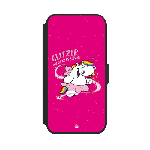 Apple iPhone SE (2022) NIVOflip Pummelfee Glitzer 