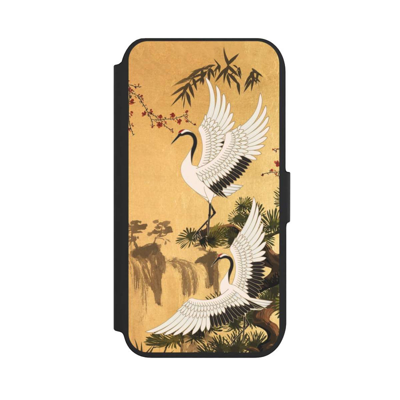 iPhone SE 2022 NIVOflip Grues Japonaises Or