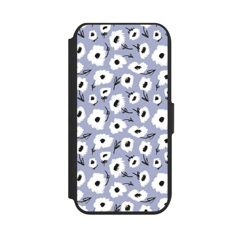 iPhone SE 2022 NIVOflip Pattern Fleurs Lilas
