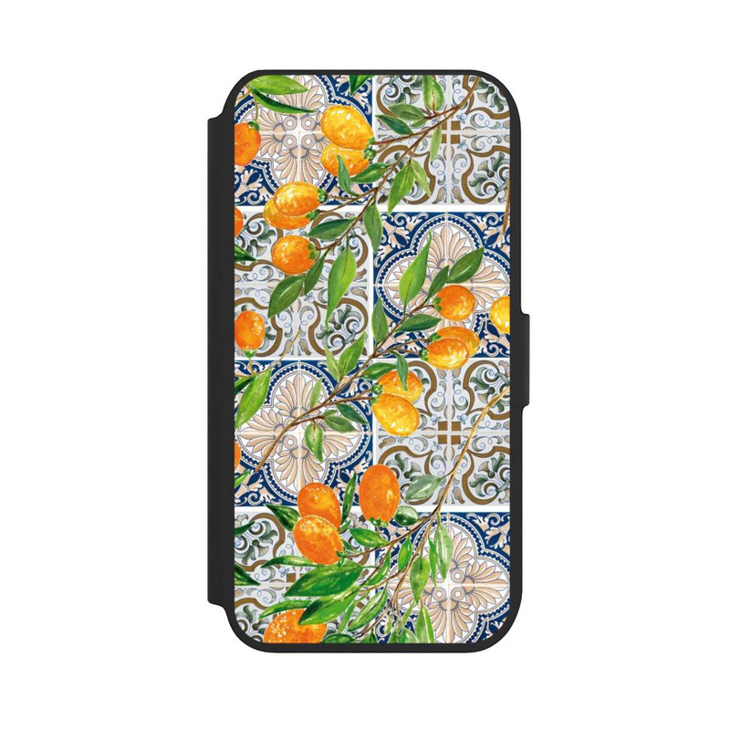iPhone SE 2022 NIVOflip Griechische Orangen Muster