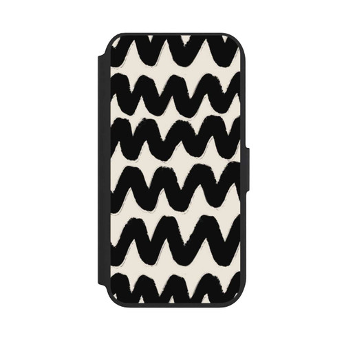 Apple iPhone SE (2022) NIVOflip Vagues Noires Pattern