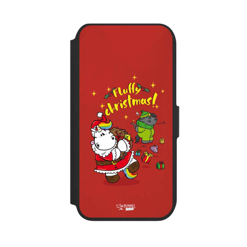 Apple iPhone SE (2022) NIVOflip Pummeleinhorn Fluffy Christmas Rot