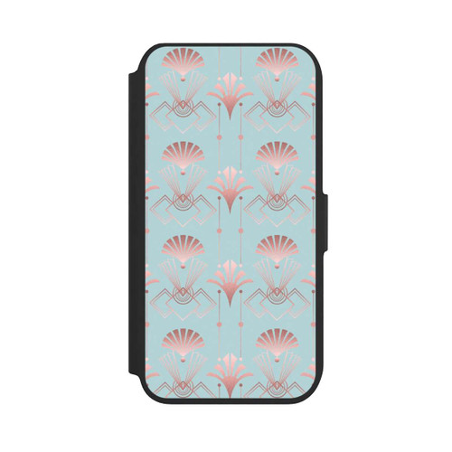 Apple iPhone SE (2022) NIVOflip Art Deco Rose Gold Elegance Blue