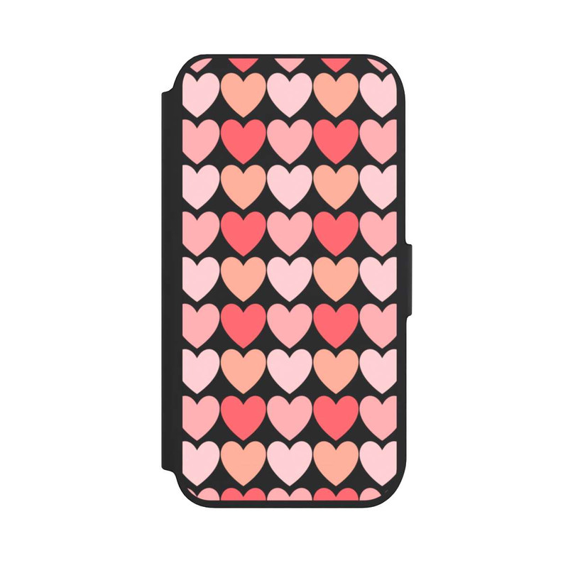 iPhone SE 2022 NIVOflip Rosa Schattenherzen