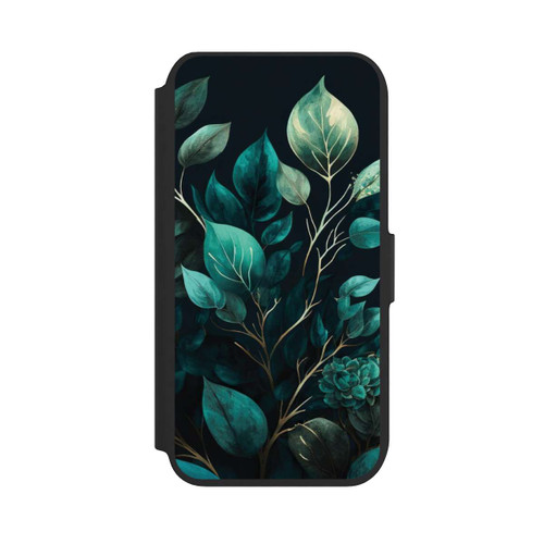 Apple iPhone SE (2022) NIVOflip Eukalyptus dunkler Hintergrund